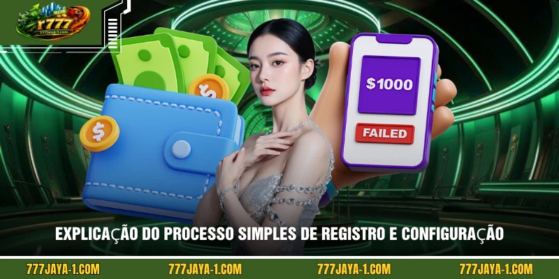 Explicação do processo simples de registro e configuração
