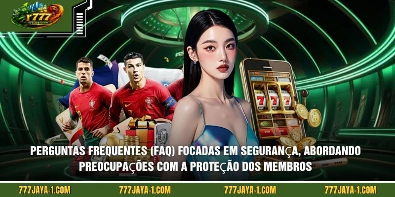 Perguntas frequentes (FAQ) focadas em segurança, abordando preocupações com a proteção dos membros