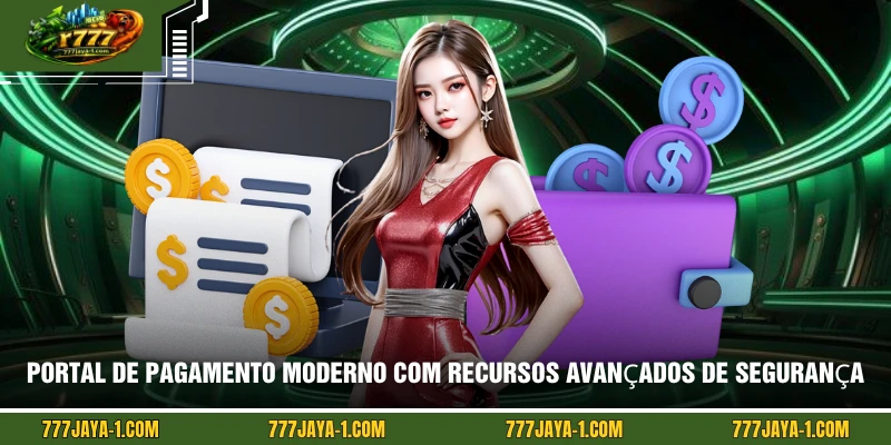Portal de pagamento moderno com recursos avançados de segurança